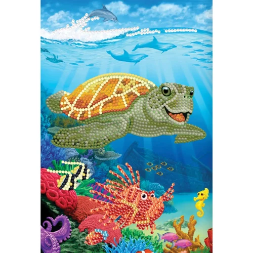Underwater Turtle Diamond Painting Crystal Art Notebook