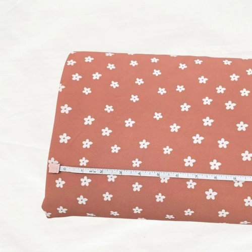 Retro Flower Lightweight Pineskin Fabric (sold by half yards)