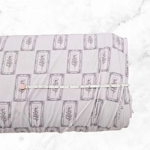 Vintage Square TN Poly Rib Knit Fabric (sold by half yards)