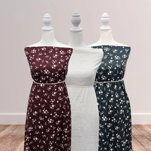 1-Burgundy Poly Swiss Dot Fabric (sold by half yards)
