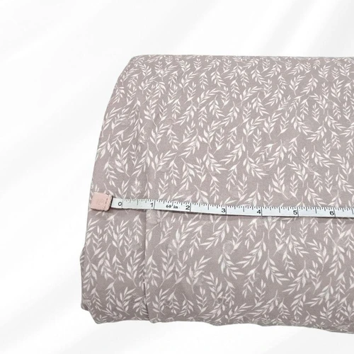 Fall Leaf T Round Poly Swiss Dot Fabric (sold by half yards)