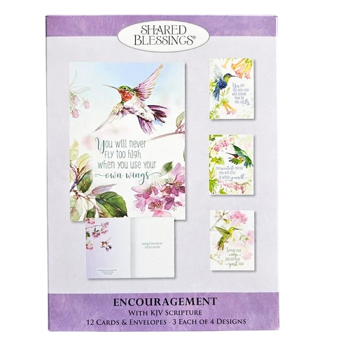 Wings Of His Word Encouragement Boxed Greeting Cards