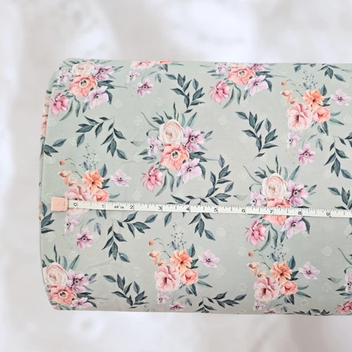 Anemone Light Green Round Poly Swiss Dot Fabric (sold by half yards)