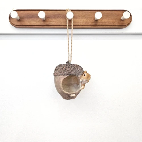 Acorn & Squirrel Birdhouse
