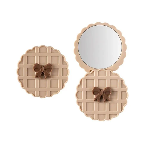 Bow Cute Rotating Portable Mirror