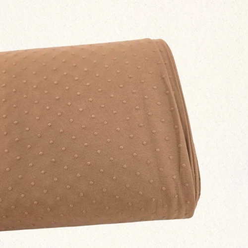Autumn Knit Swiss Dot Fabric (sold by half yards)