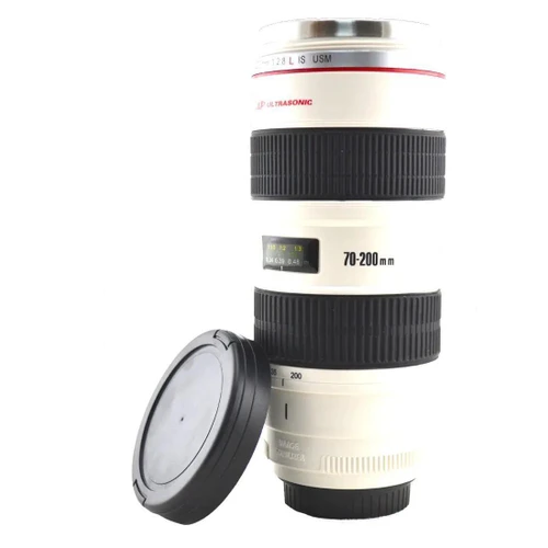 White Camera Lens Mug
