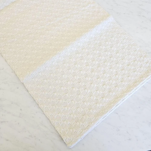 Ivory Cobble Woven Table Runner