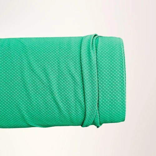 Green Mini Checkerboard Poly Fabric (sold by half yards)