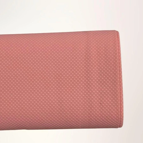 Pink Mini Checkerboard Poly Fabric (sold by half yards)