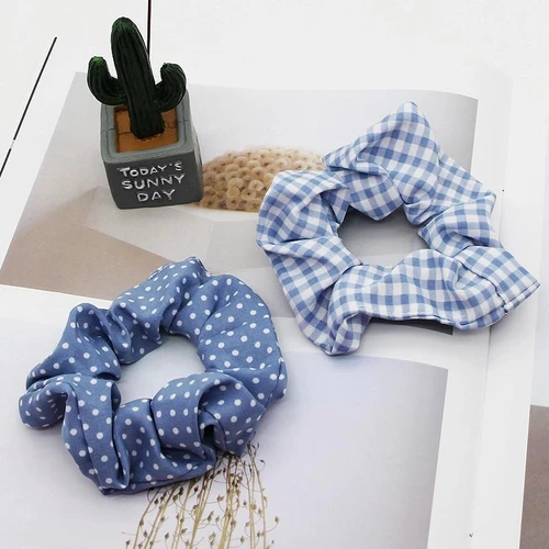 Blue Scrunchies