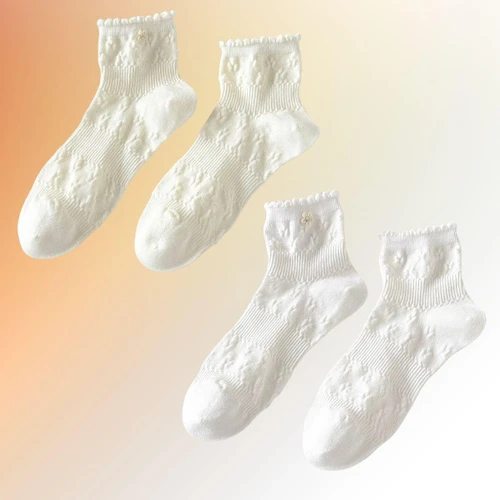 Cable Knit Ankle Socks