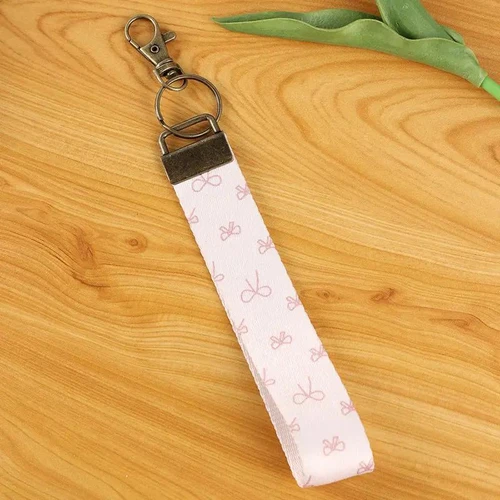 Floral Canvas Keychain