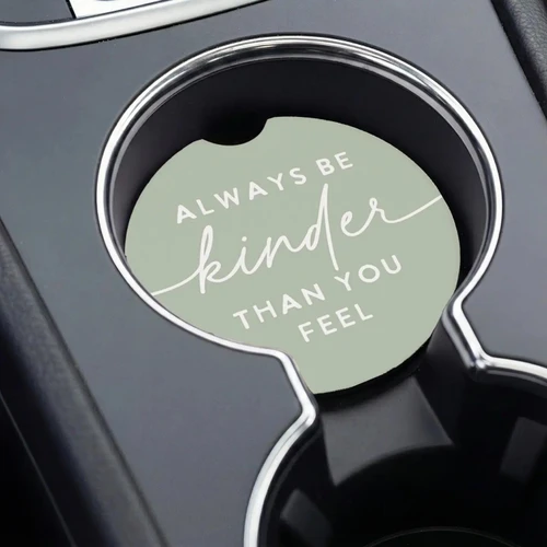 Always Kinder Flowers Car Coasters
