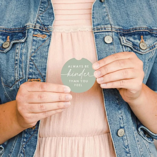Always Kinder Flowers Car Coasters