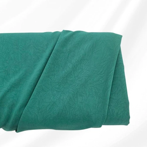 Green Silky Poly Fabric (sold by half yards)