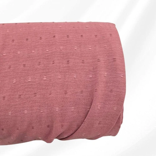 Pink Poly Swiss Dot Fabric (sold by half yards)