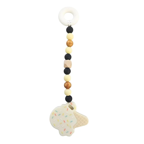 Yellow Ice Cream Single String Beads