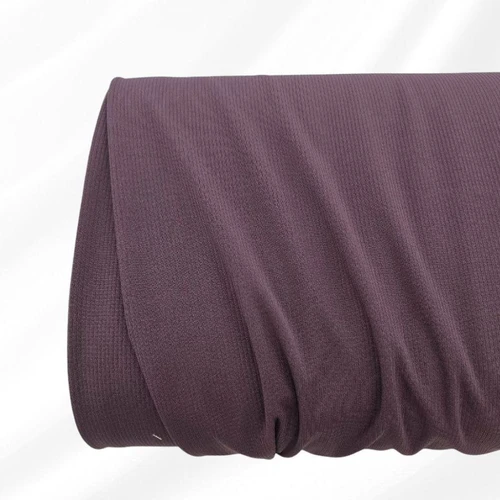 Wine Mini Rib Knit Fabric (sold by half yards)