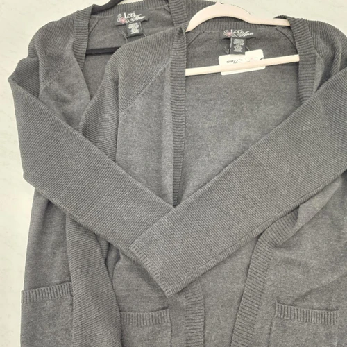 Charcoal Pocket Cardigan 9910