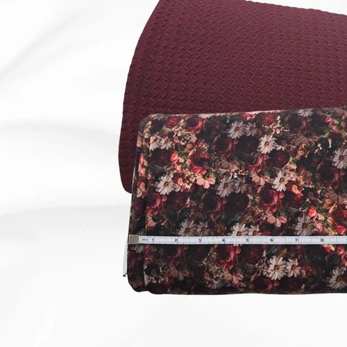 Burgundy Poly Fabric (sold by half yards)