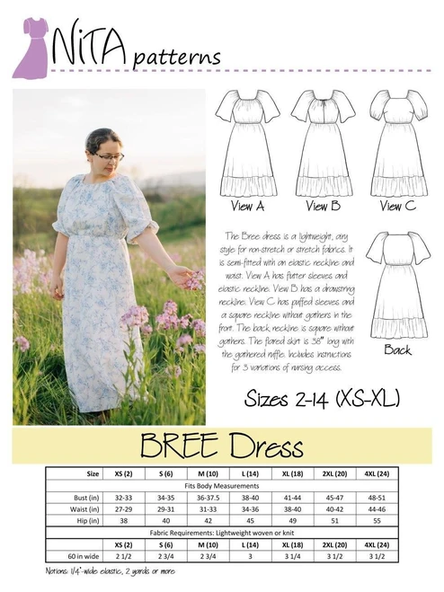 Bree Dress Sizes 2-14 (XS-L)
