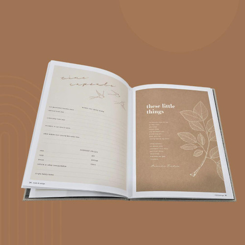 Roots and Wings Neutral Baby Record Book