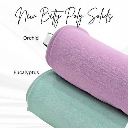 Eucalyptus Betty Poly Fabric (sold by half yard)