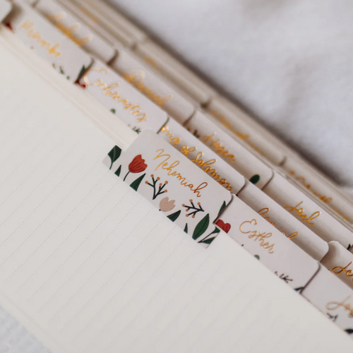 Rust Floral Bible Tabs