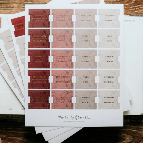 Rose Floral Bible Tabs