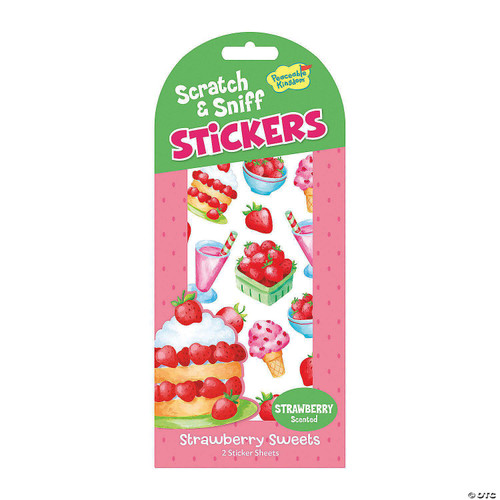 Scratch & Sniff Strawberry Sweets Strawberry Scented Stickers