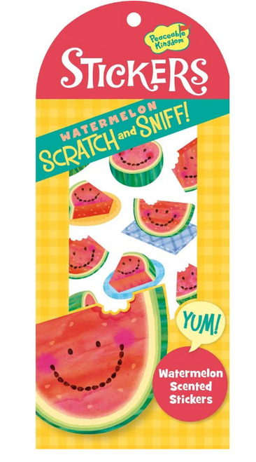 Scratch & Sniff Watermelon Scented Stickers
