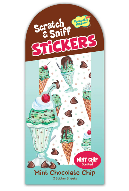 Scratch & Sniff Mint Chocolate Chip Scented Stickers