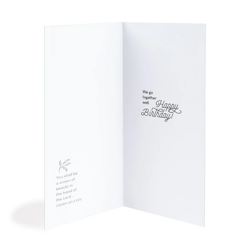 Birthday Card - Floral Wall