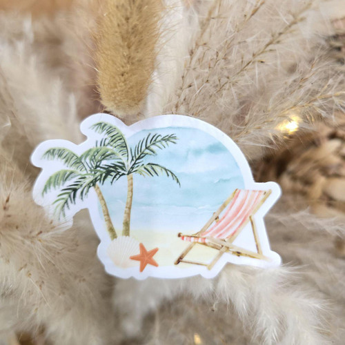 Beach Waterproof Sticker