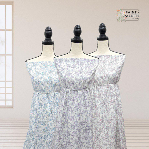 Beth's Exclusive Lavendar Wedding Roses 4 Way Stretch Crinkle Poly Fabric (sold by half yards)