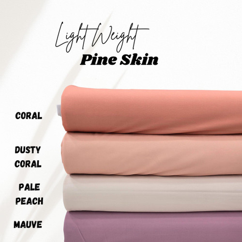 Coral Light Weight Pine Skin Fabric (sold by half yard)
