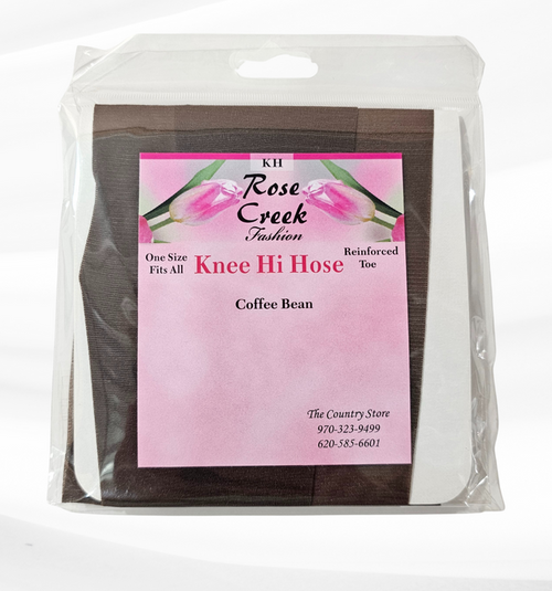 Coffee Bean Knee High Nylons Bulk Pack 6pr.