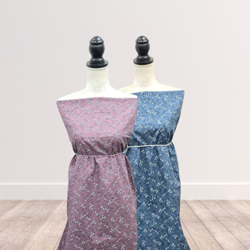 Cloudy Blue Floral Clusters Tropical Breeze Fabric (sold by half yards)