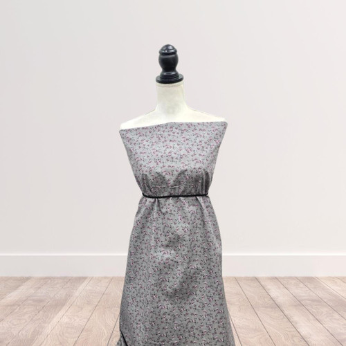 Ditsy Gray And Plum Floral Tropical Breeze Fabric (sold by half yards)