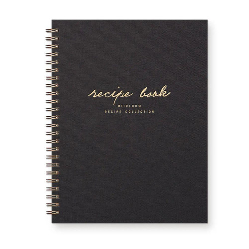 Black Vintage Recipe Book
