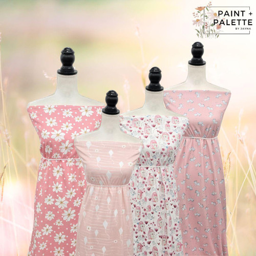 Beth's Exclusive Peach Kittens Brushed Rib Knit Fabric (sold by half yards)