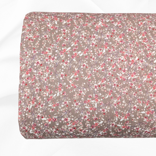 Beth's Exclusive Khaki Petite Beauty Brushed Rib Knit Fabric (sold by half yards)