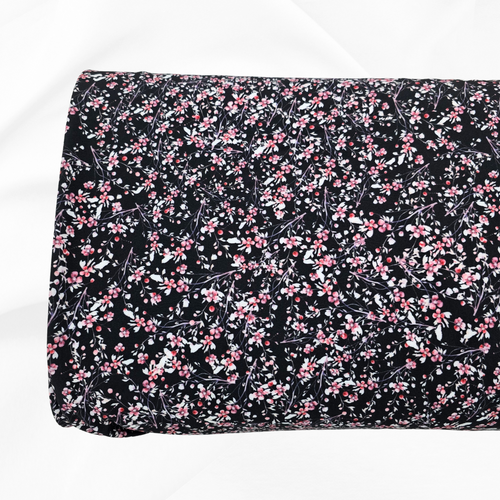 Beth's Exclusive Black Petite Beauty 4-way Stretch Crinkle Poly Fabric (sold by half yards)