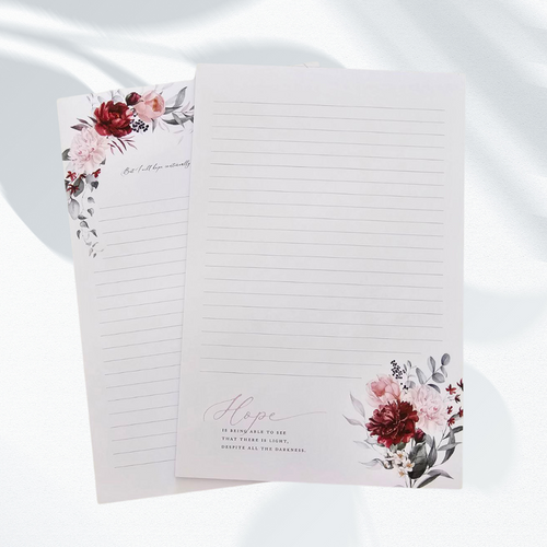 Hope Floral Note Pads