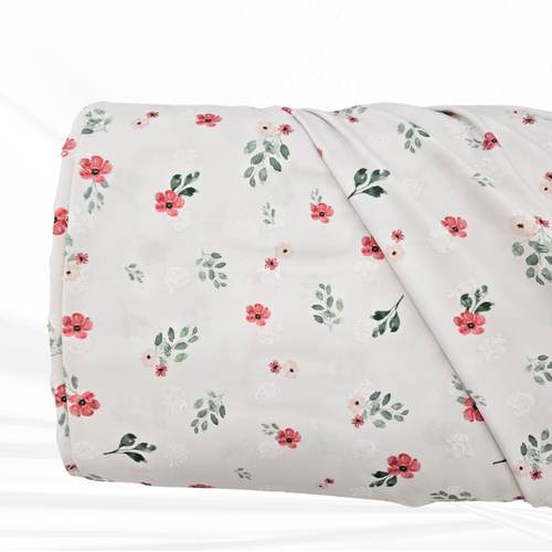Beth's Exclusive Flowers Penny Size Swiss Dot Fabric (sold by half yards)