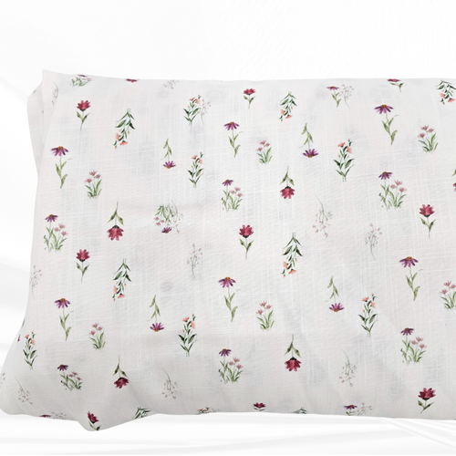 Beth's Exclusive Dainty Sprigs Linen/Viscose Fabric (sold by half yards)