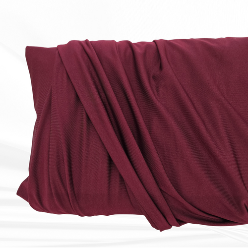 Burgundy Lulu Yoga Knit Fabric (sold by half yards)