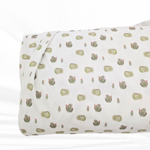 Beth's Exclusive Blooming Cactus Brushed Rib Knit Fabric (sold by half yards)