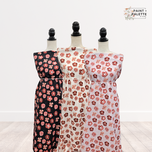 Beth's Exclusive Black Bright Fall Penny Size Linen Swiss Dot Fabric (sold by half yards)